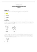 WGU C785 Amino Acids, Peptide Bonds, and Protein Structure Unit 2 Test