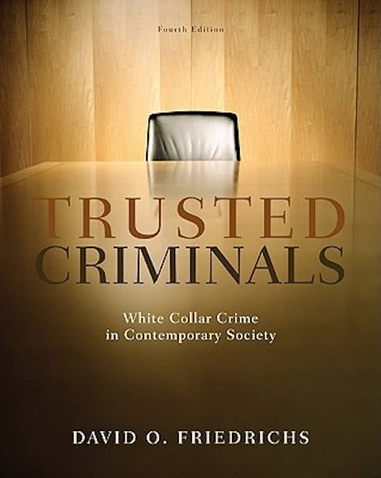 Boost Your Grades with the [Trusted Criminals White Collar Crime In Contemporary Society,Friedrichs,4e] 2023-2024 Test Bank