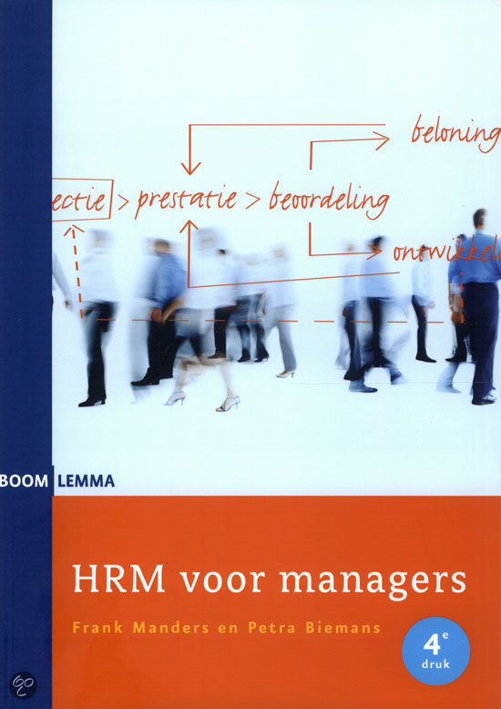 Summary HRM managers - Manders and Biemans, 4th edition