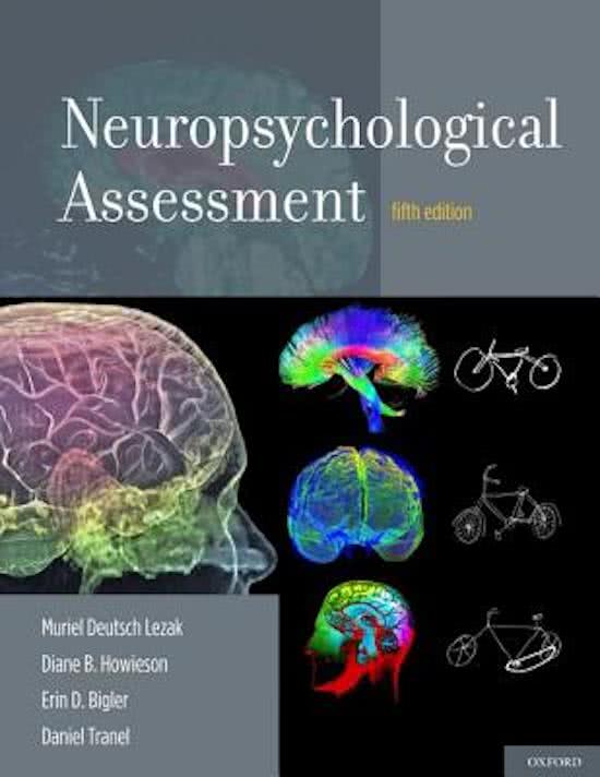 Summary Neuropsychological Assessment (Chapters 1 to 8)