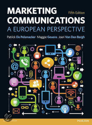 Samenvatting boekdeel Marketing Communication European Perspective 