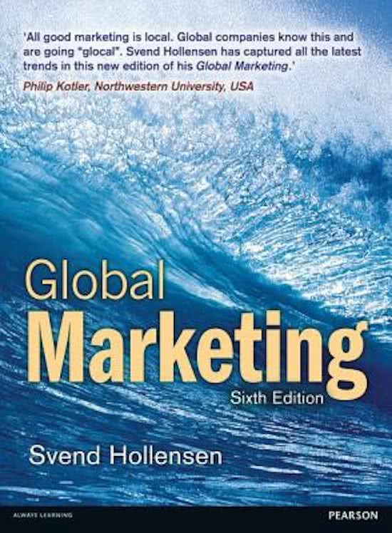 Summary Global Marketing sixth edition