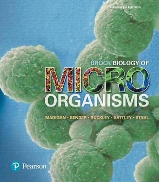 Test Bank - Brock Biology of Microorganisms, Madigan, 15th edition (Madigan, 2018) Chapter 1-33 | All Chapters